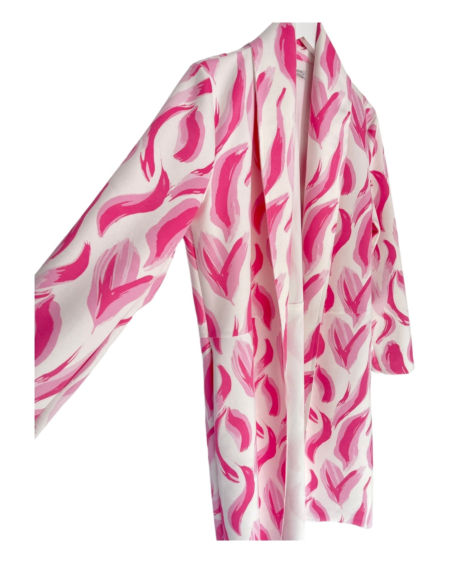 Damklänning Mönstrad Lång Ärmar Polyester med Sidfickor-3