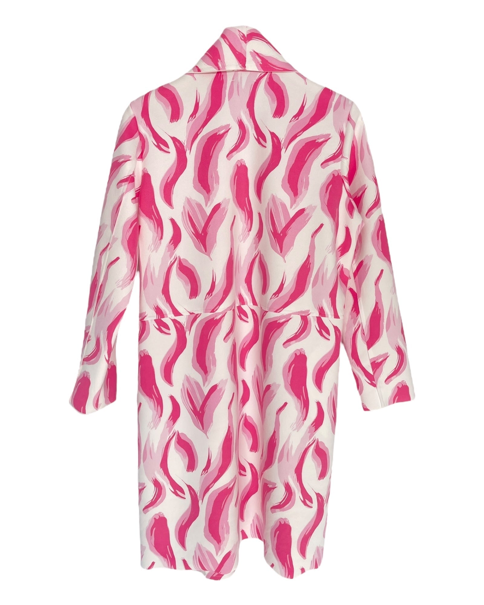 Damklänning Mönstrad Lång Ärmar Polyester med Sidfickor-5