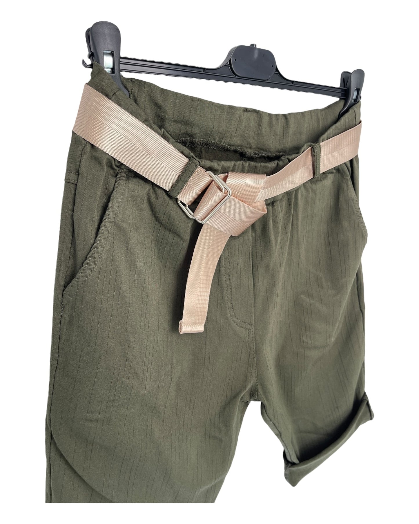 Damklänning Slip-Wolff Med Glänsande Bälte Stretchigt Material-3