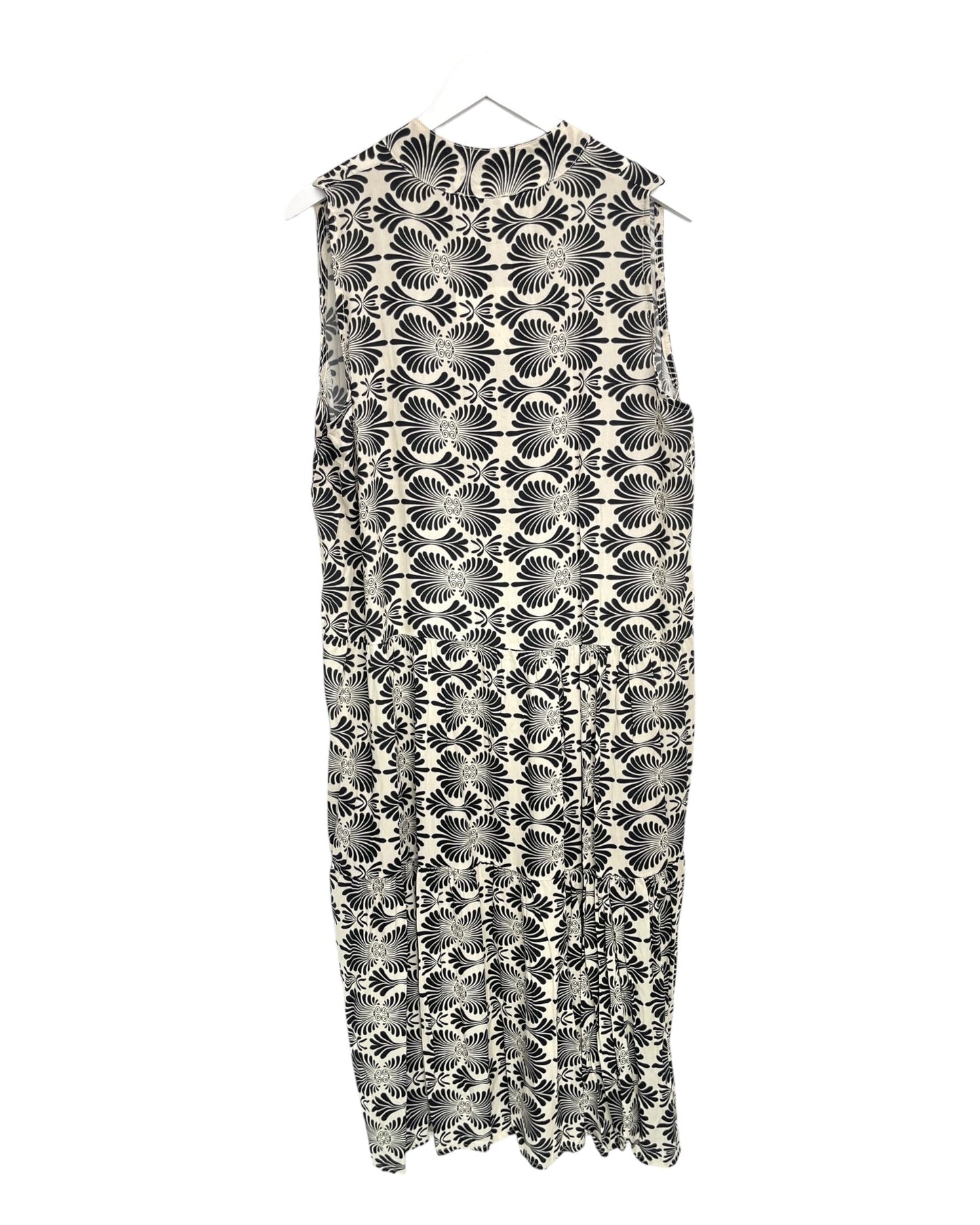 Fina Dam Klänningar V-ringning Italiensk Design 100% Viskos-4