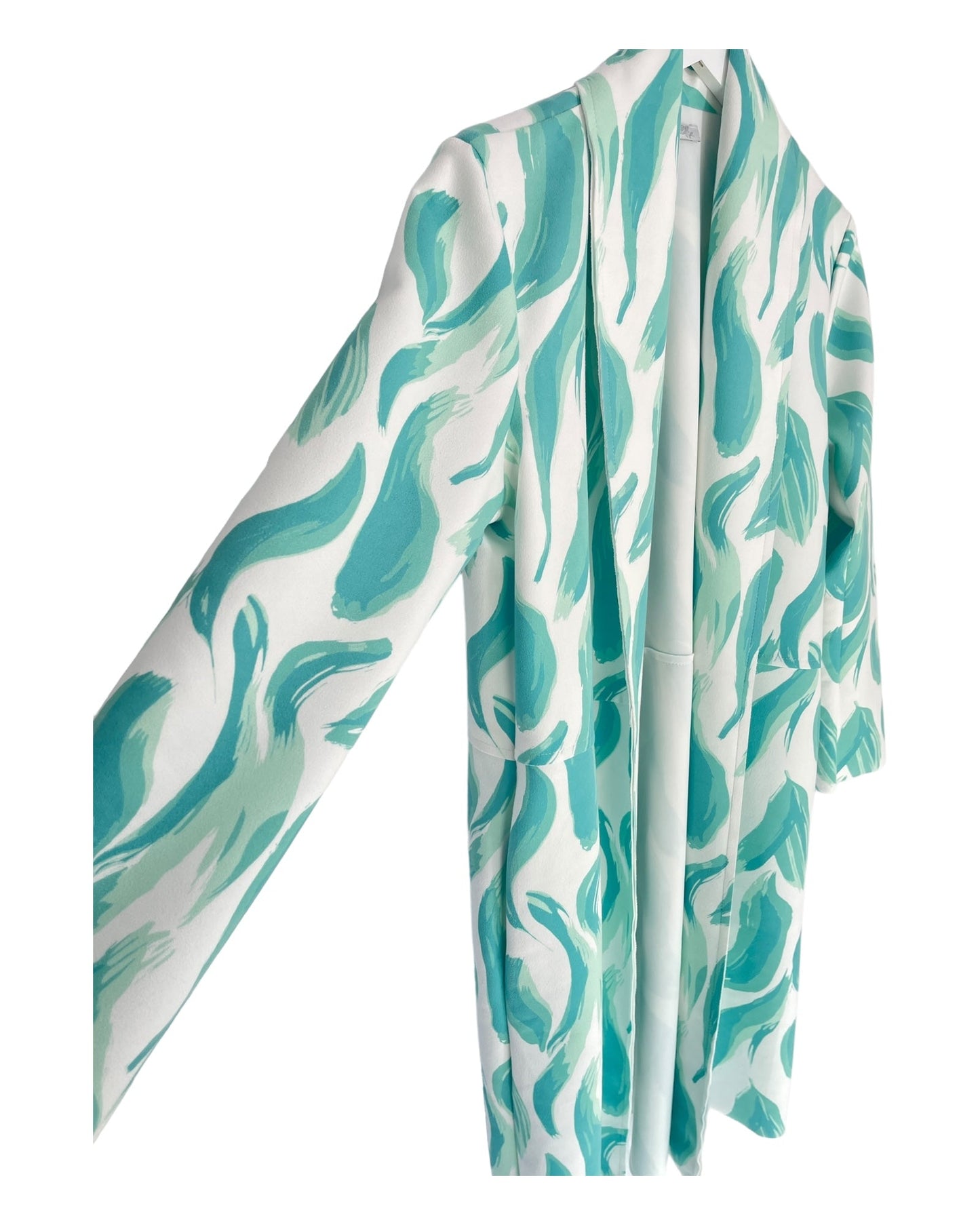 Maxi Klänning Dam Mönstrad Lång Klänning i Polyester med Sidfickor-4