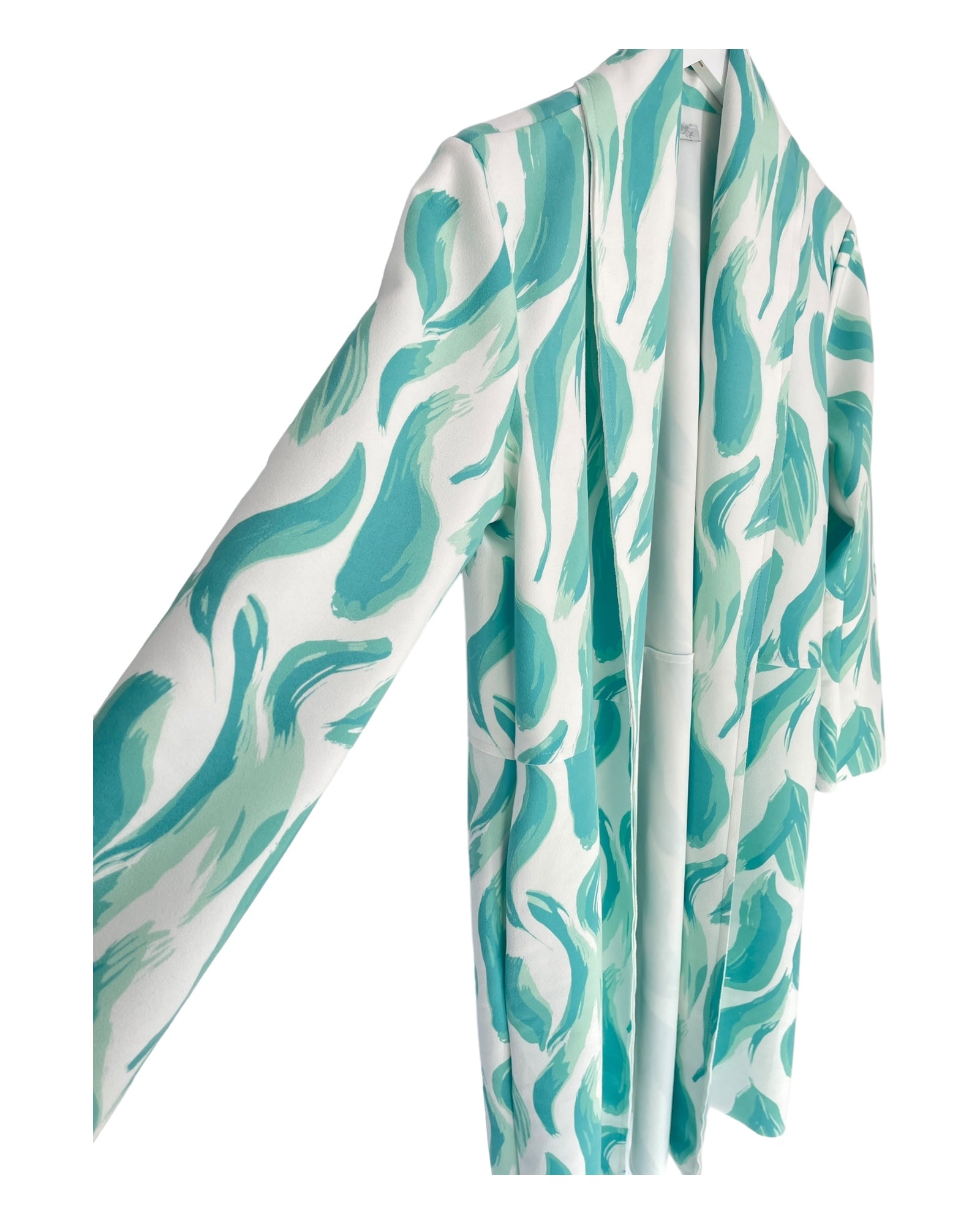 Maxi Klänning Dam Mönstrad Lång Klänning i Polyester med Sidfickor-4