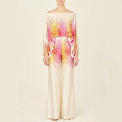 Variant image for Kvinnor Tvådelad Uppsättning Axelfri Satin-21