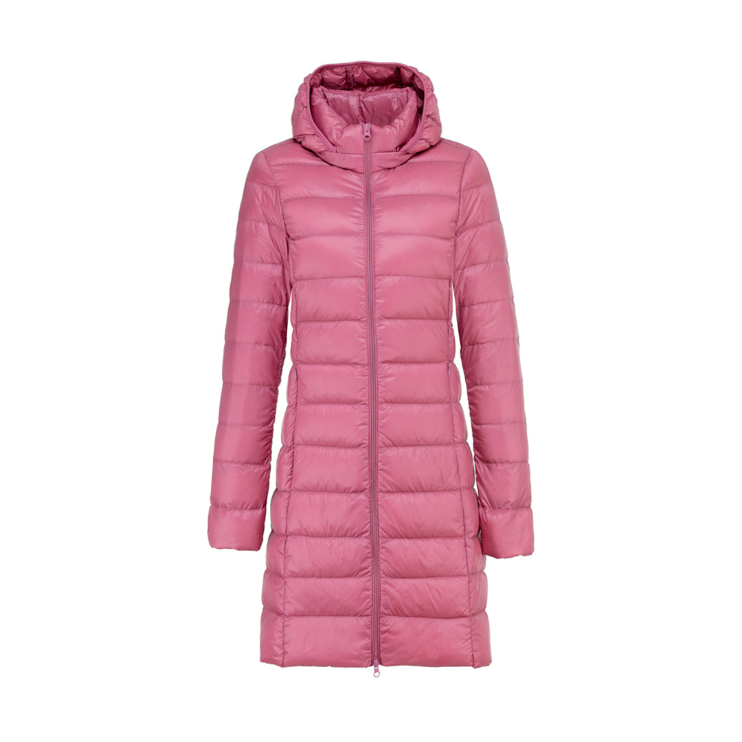 Damjacka Medium Längd Vadderad Polyester för Kalla Dagar-6