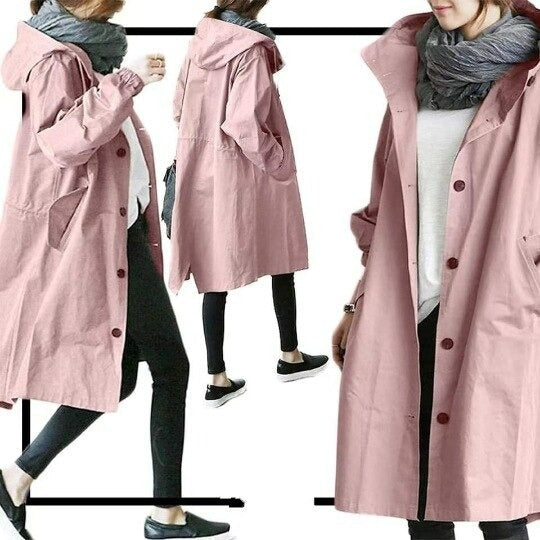 Variant image for Dam Trenchrock Vattenavvisande Polyester Tidlös Design-36