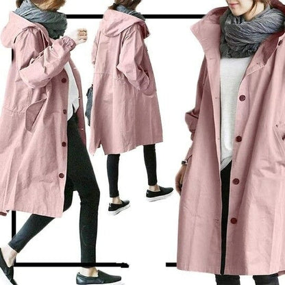 Variant image for Dam Trenchrock Vattenavvisande Polyester Tidlös Design-36