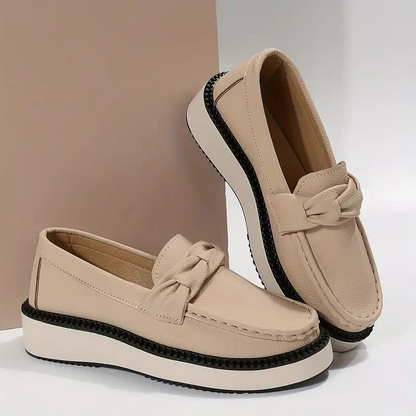 Kvinnors Loafers Rund Tå i Syntetiskt Läder – Bekväm Glid-På Design, Storlekar 36-42, Perfekt för Alla Tillfällen 5