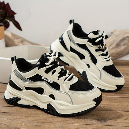 Dam Sneakers Snörande Sportig Design Textil Syntet-5