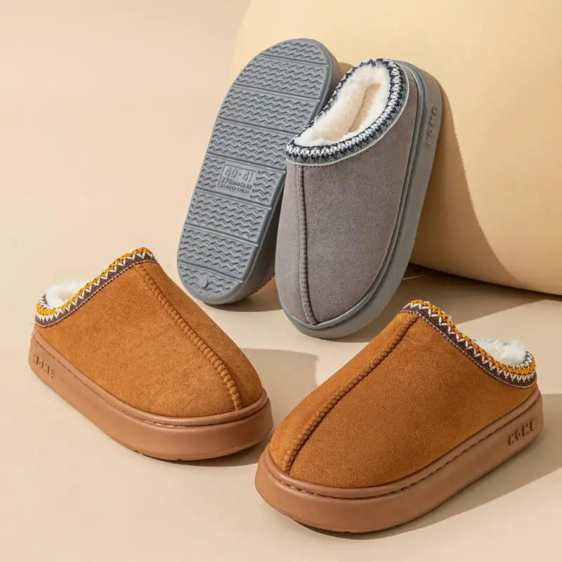 Dammode Tofflor Mjuka Slip-On Textil Komfort Inomhus-4