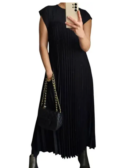 Variant image for Dam Klänning Veckad Komfort Polyester-Spandex-2