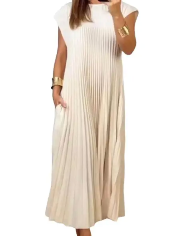 Variant image for Dam Klänning Veckad Komfort Polyester-Spandex-9