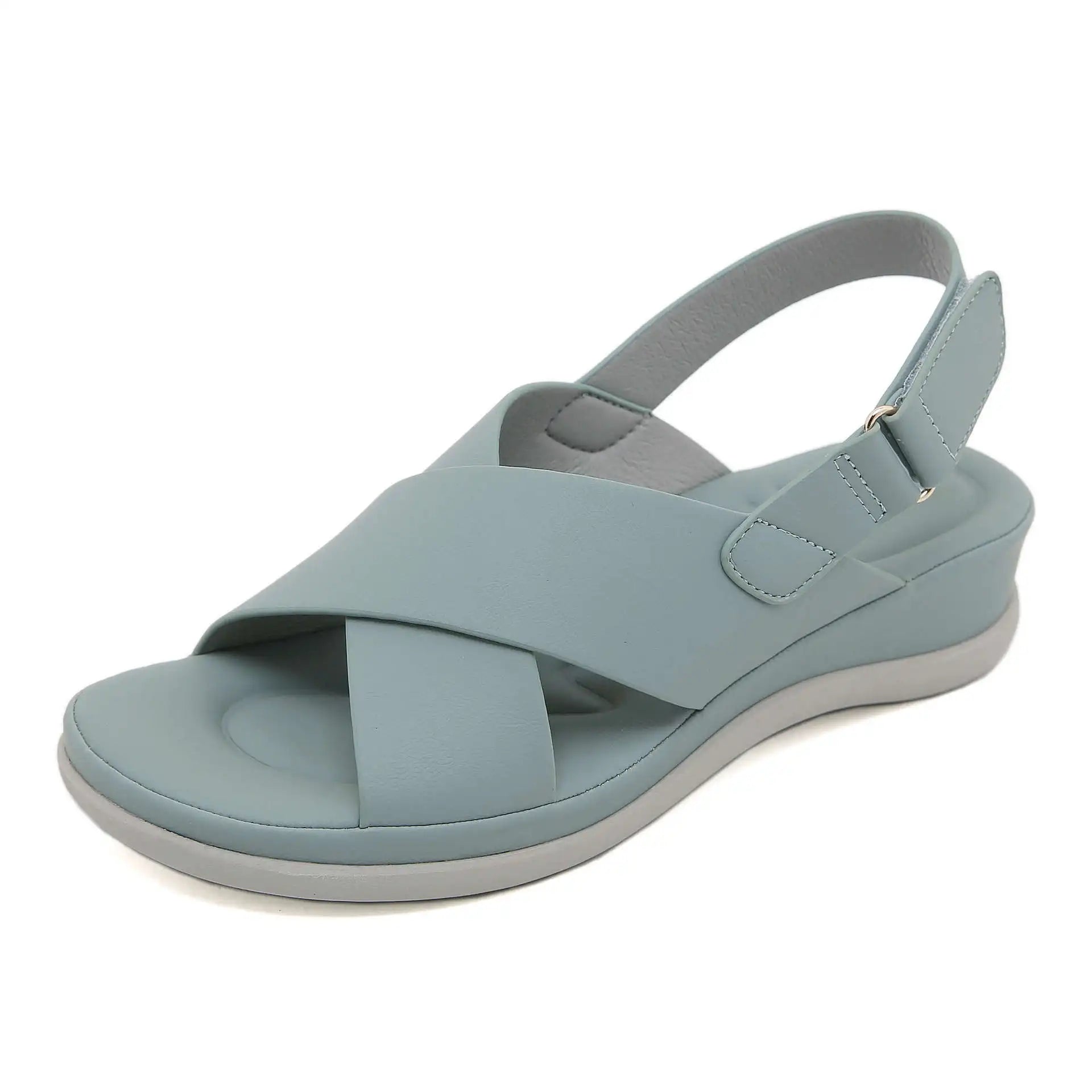 Herr Sandaler Justerbart Bälte Syntetiskt Material Komfortabel Design-2