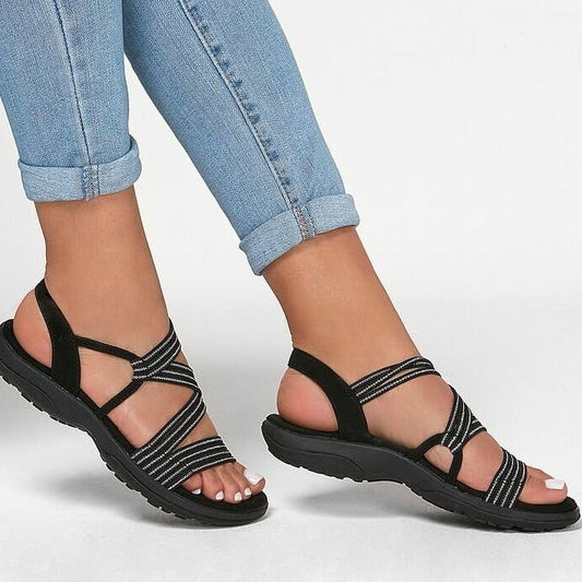 Dam Sandaler Ortopedisk Design Läder och Syntetiska Material 1