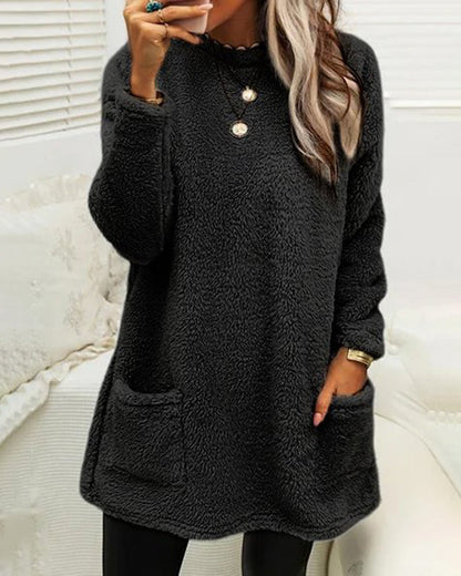 Variant image for Dam Fleecetröja Rund Halsringning Mjuk Fleece-19