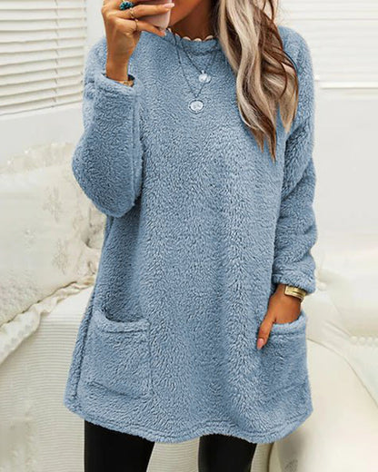 Variant image for Fleecetröja Dam Hög Krage Avslappnad Fleece Material-25