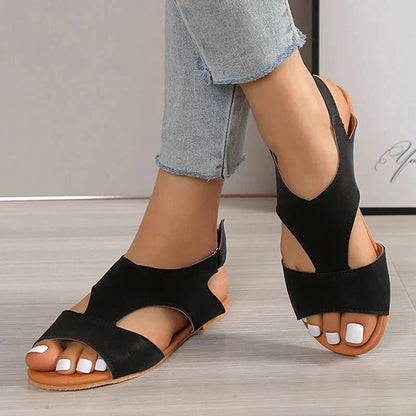 Kvinnors Platta Sandaler Lätta Hållbara Material 7