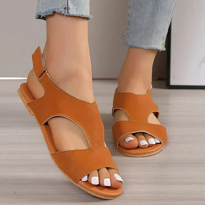 Kvinnors Platta Sandaler Lätta Hållbara Material 9