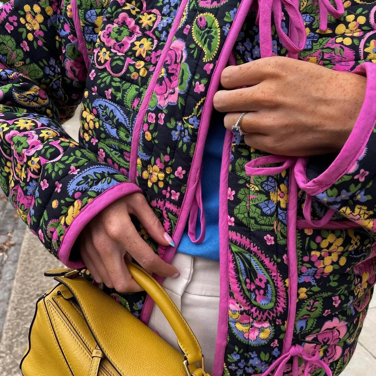 Bunt Gestreifter Damen Cardigan aus Weichem Acryl-Polyester – Ideal für Alltag und Elegante Anlässe, Größen S-XL 4