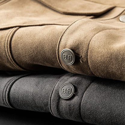 Herrjacka Modern Design Första Klass Material Mångsidig 6