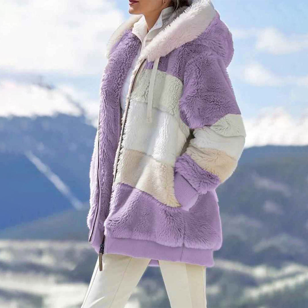 Variant image for Dam Vinterjacka Klassisk Ullblandning med Bälte och Fickor-41