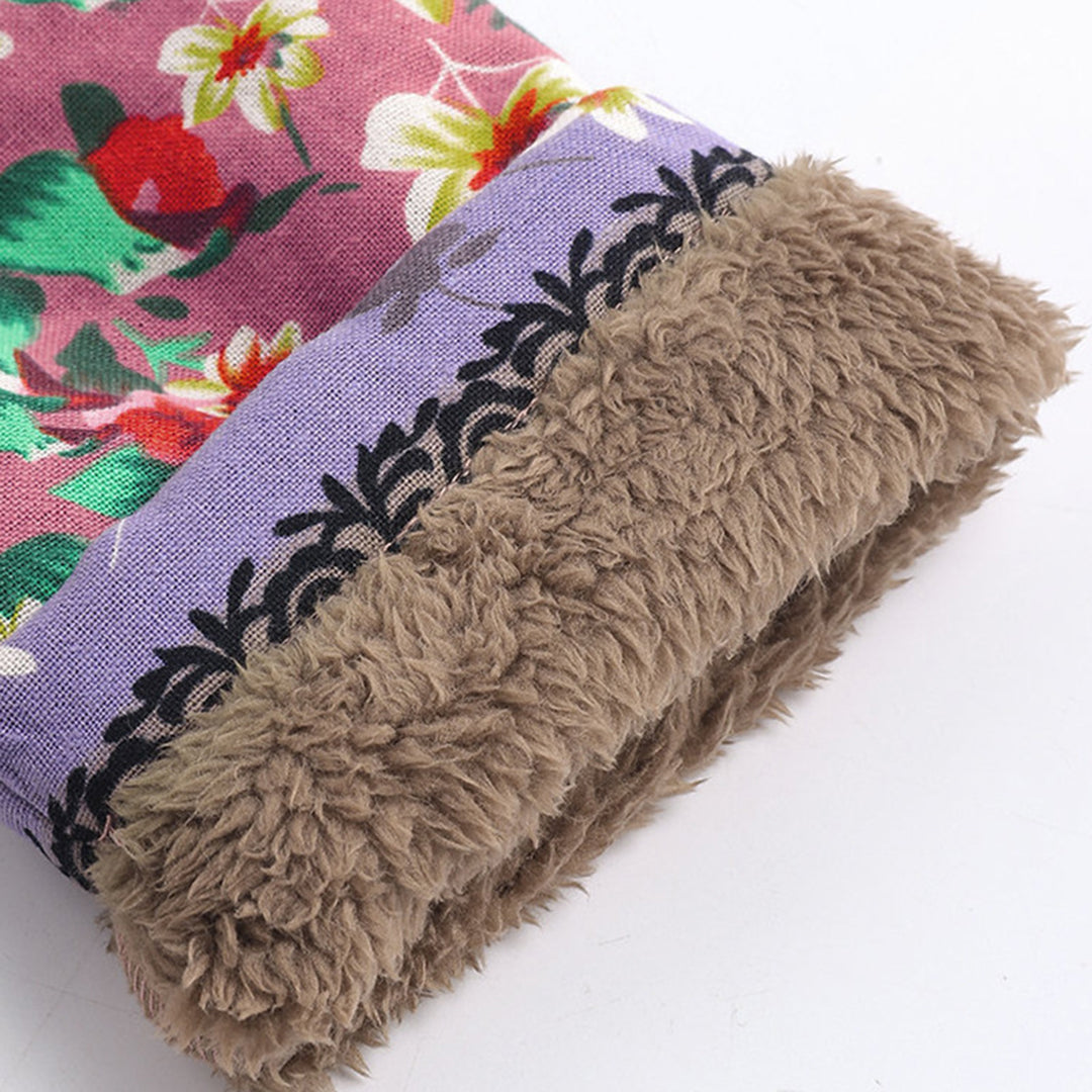 Stickad Dam Tröja Avslappnad Bomull Polyester-3