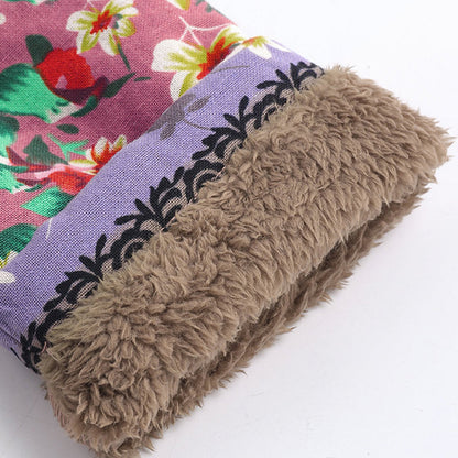 Stickad Dam Tröja Avslappnad Bomull Polyester-3