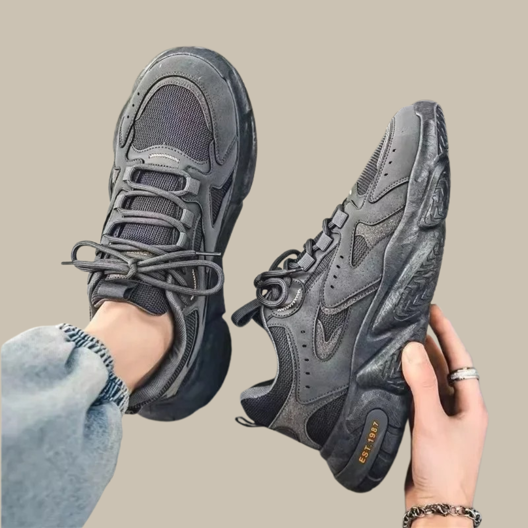 Herrskor Sneakers Modern Design Högkvalitativt Syntetmaterial-2