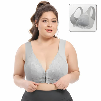 Dam Bralette BH Trådlös Spets Polyamid 9