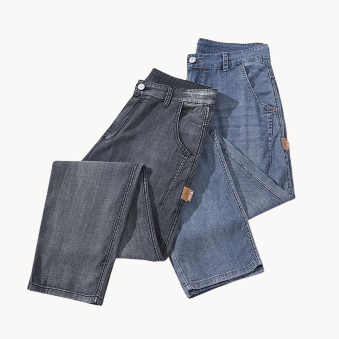 Herr Jeans Raka Snitt Stretch Denim-5