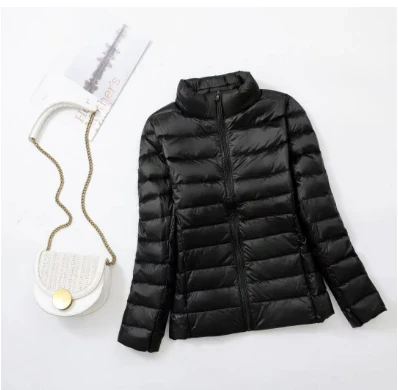 Variant image for Dam Lång Vinterjacka Buffert Lätt Syntetisk Isolering-1