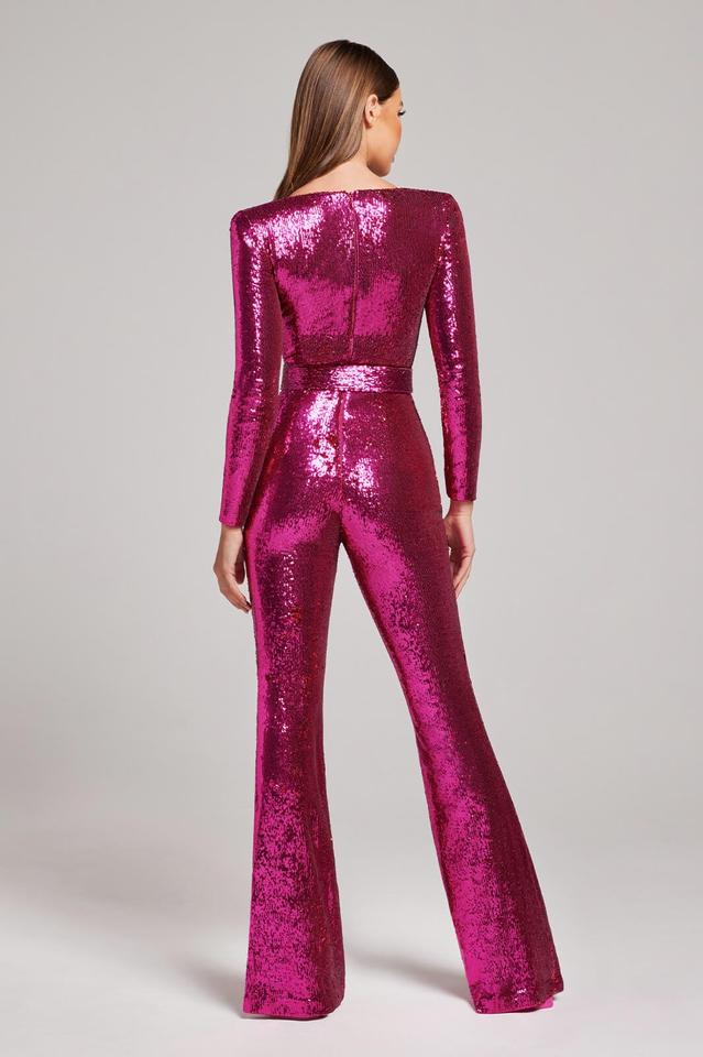 Fina Dam Klänningar Pailletten Lätt Polyester-6