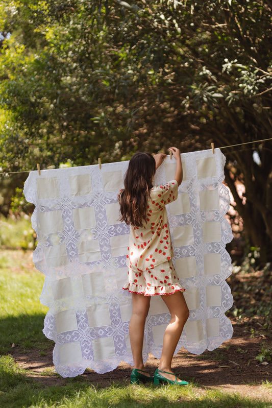 Dam Shorts Fritidsstil Viskos och Linne med Elastiskt Midjeband-1