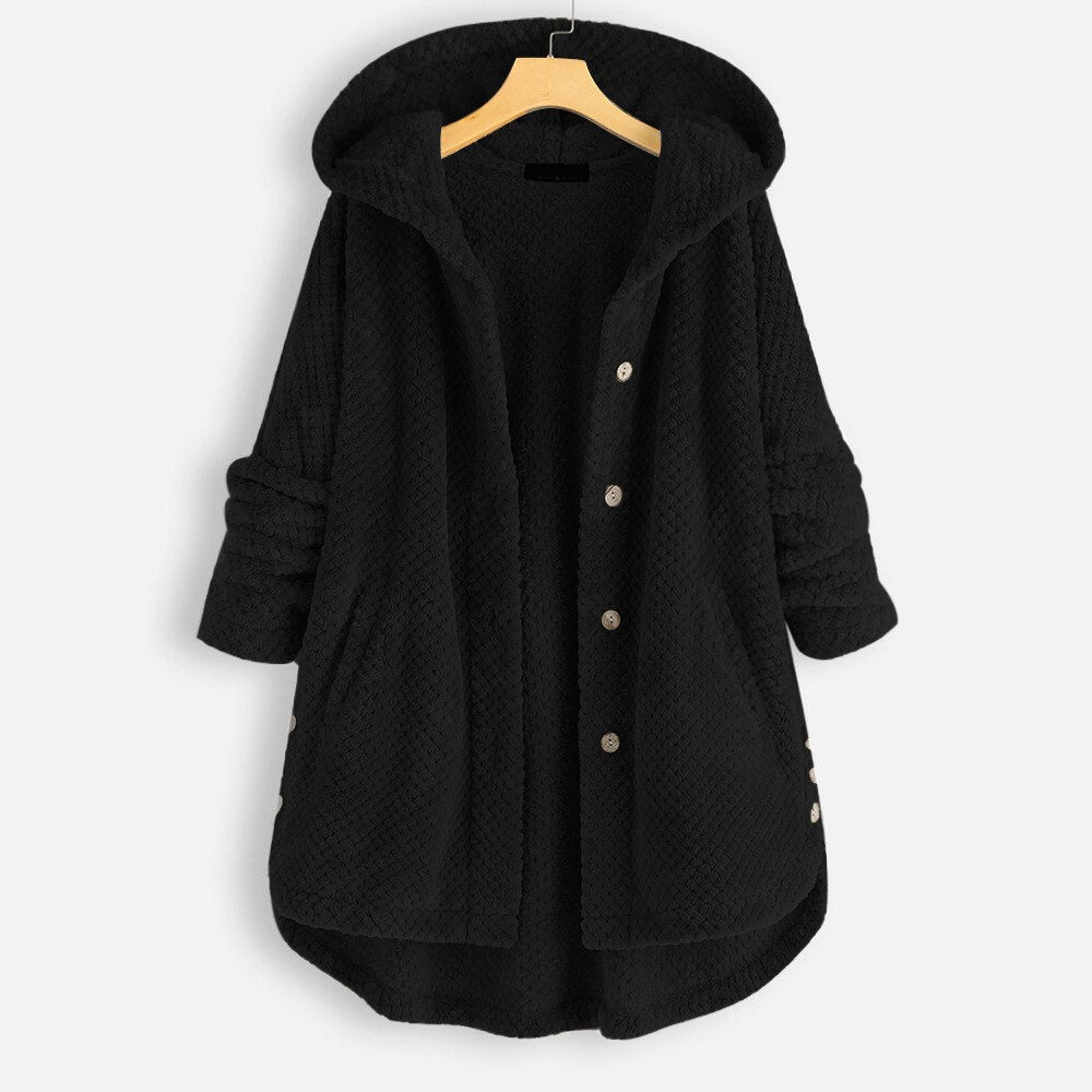 Variant image for Damjacka med Huva i Mjukt Polyester för Vinterbruk-31