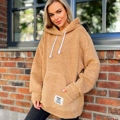 Variant image for Dam Hoodie Modern Plysch Design Mjuk och Trendig-13