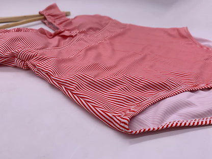 Baddräkt Dam Retro Tryck Justerbara Bärare Nylon Spandex-5