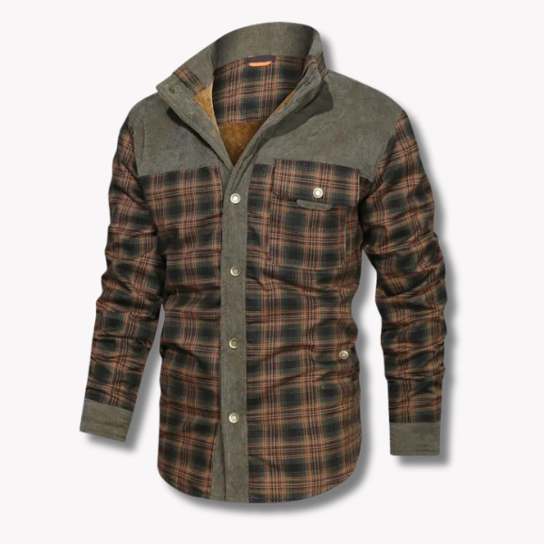 Herrjacka Vinter Modern Design i Högkvalitativ Polyester och Bomull-2