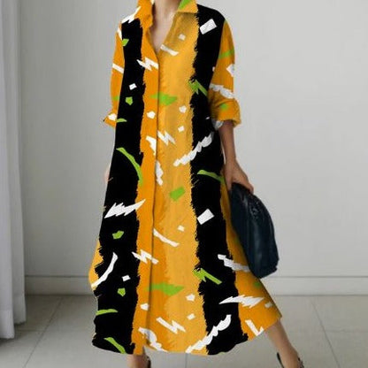 Variant image for Kvinnors Avslappnad Klänning i Högkvalitativt Bomull-25