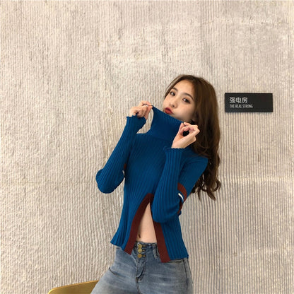 Variant image for Dam Stickad Tröja Patchwork Viskos Polyester-2