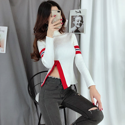 Variant image for Dam Stickad Tröja Patchwork Viskos Polyester-3