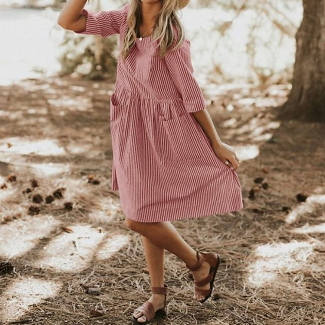 Avslappnad Fritidsklänning för Dam i Mjukt och Andningsbart Tyg – Flera Storlekar S-3XL 3