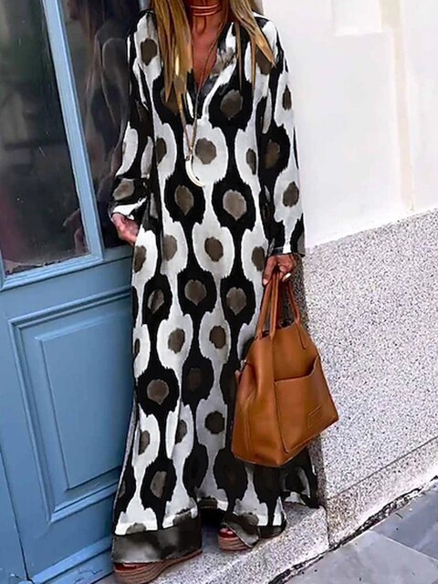 Dam Sommardräkt Trendig Lätt Material-4