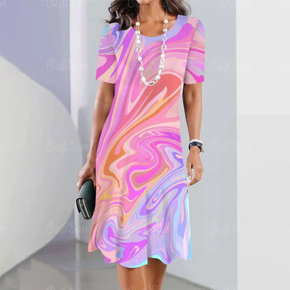 Variant image for Dam Fritidsklänning Avslappnad Lätt Bomull-17