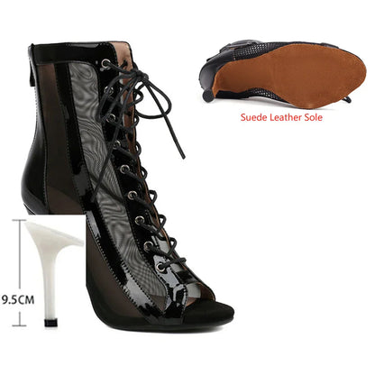 Dam Skor Fotledskor Läder Elegant Klack-6