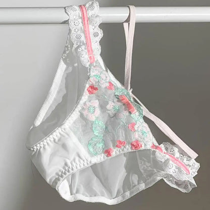 Variant image for Dam BH Set Blommigt Mönster Bomull Polyester-17