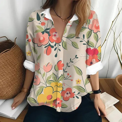 Variant image for Dam Blus Lätt och Lyxig 100% Polyester Elegant Stil Normal Passform-3
