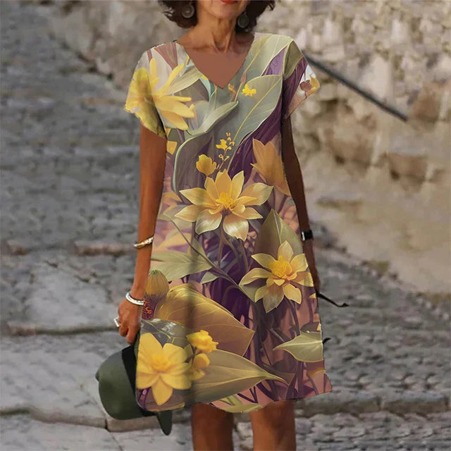 Variant image for Kvinnors Enkel Klänning Högkvalitativt Material-36