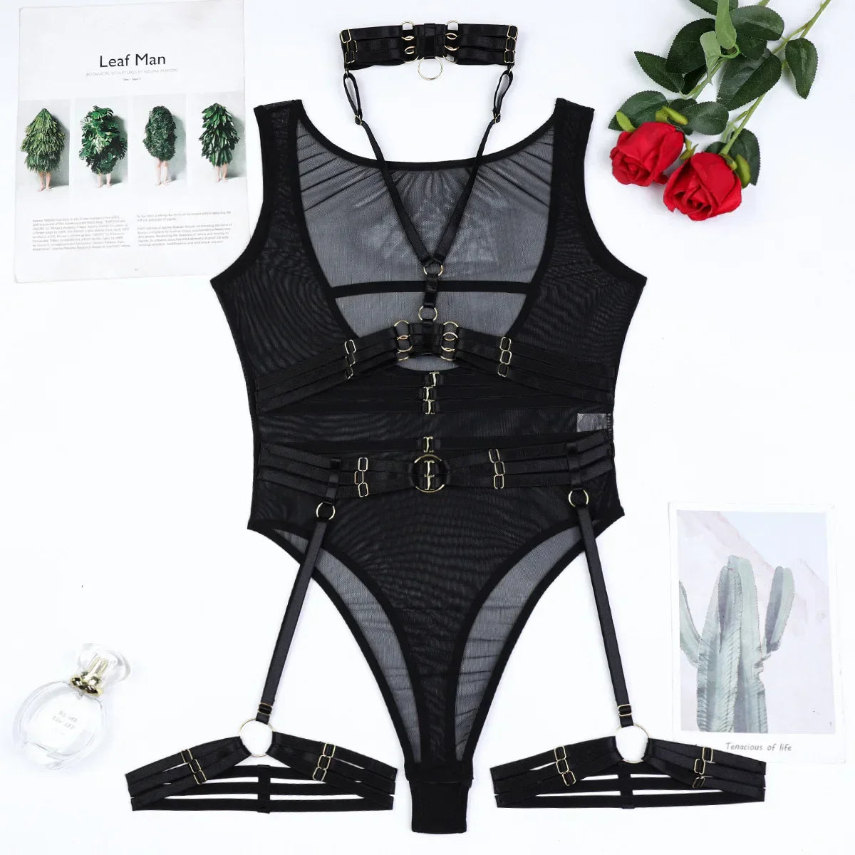 Dam Teddies Långväga Stil Linne och Mesh-6