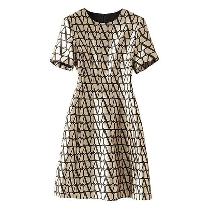 Dam Miniklänning A-linje Polyester Twist Design-2