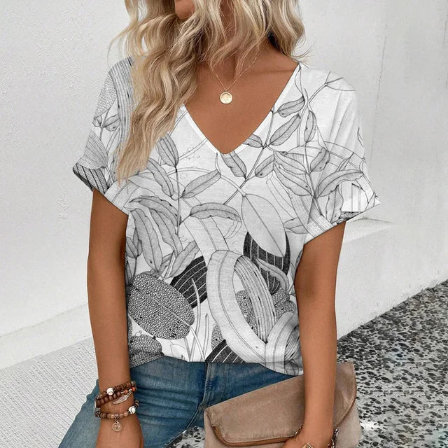 Variant image for Dam Kortärmad Blus Lättviktig 100% Bomull-11