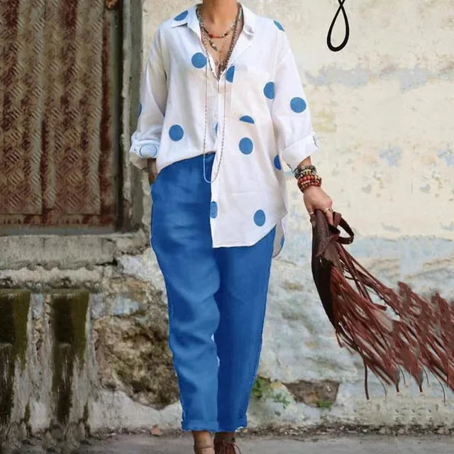 Dam T-shirt Minimalistisk Avslappnad Bomull-3